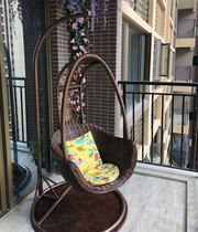 Real rattan basket Hanging chair Rocking chair Balcony Bedroom Swing Rocking chair Indoor courtyard Woven cradle Rattan chair Hammock