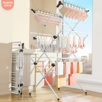 Good helper household balcony drying rack baby Children Baby clothes socks rack floor folding quilt artifact