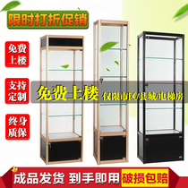 Hand-made display cabinet Household decoration model display cabinet Cosmetics glass cabinet transparent storage toy Lego display cabinet