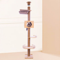 Cat climbing frame through Tianzhu indomitable spirit cat tree cat one solid wood large scratching post not covering cat supplies