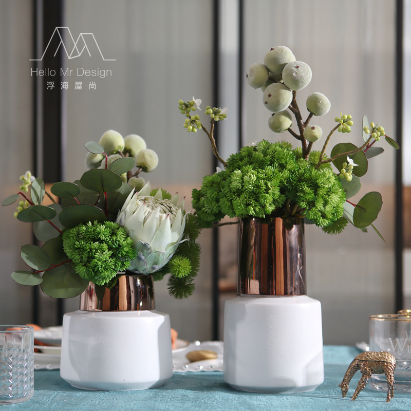141 92 Modern Simple Light Luxury Flower Simulator Integrated