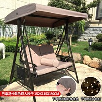 Wrought hammock hanging courtyard swing waterproof outdoor swing man simple hanging chair double indoor 1017z