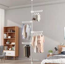 Retractable single pole type ceiling drying rack floor height 2 meters mobile thickening thickening and strong with 1127W