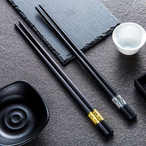 Chopsticks Home Hotel Tableware Alloy Chopsticks Japanese fast family non-slip non-solid wood chopsticks restaurant does not mold