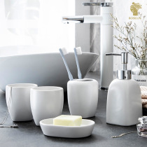 Creative wash set simple light luxury bathroom toilet mouthwash Cup wedding gift couple toothbrush cup soap dish