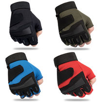 Special Forces tactical half finger gloves summer Army fans fighting outdoor riding mountaineering fitness non-slip half gloves thin