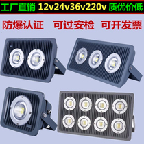 led explosion-proof light low pressure tunnel light 36V Volt 200w100w plant gas station Marine spotlight construction site floodlight