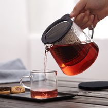 German finum finlun glass brew teapot high temperature filter brewer tea separation set high grade single pot