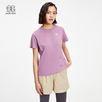 KOLONSPORT T-shirt SECO fabric QUICK-drying short sleeve WOMENs sports camping SUIT Sunscreen T-shirt Cool feeling