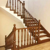 One-step staircase American style series log whole ladder
