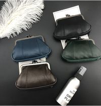 New Genuine Leather Shorts Wallet Student Small Wallet Woman Han Edition Brief Mini Key Bag Zipped Wallet Coin Bag