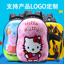 Customized LOGO printing kindergarten primary school childrens schoolbag 3-4-6-year-old boy baby girls shoulder bag