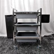 Dining car trolley hotel restaurant KTV commercial wine delivery three-layer stainless steel 4s shop service cart trolley