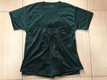 Olive green training suit Round neck T-shirt Short sleeve quick-drying shorts set