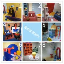2021 exhibition new childrens live theme Korean explosive CONI studio decoration childrens photo props