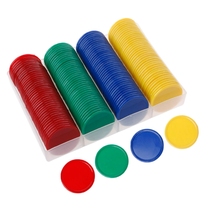 No face value small chip coin blank chip plastic number card mahjong poker disc mark no word token