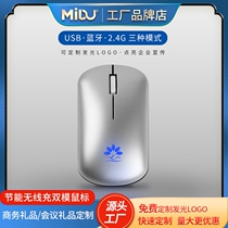 Wireless mouse rechargeable silent silent office universal Bluetooth unlimited home desktop electric laptop
