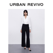 UR2020 Spring and Autumn New Products Women's Simple Elegant Fashion Lapel Casual Shirt WG15S2GN2002
