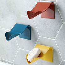 Soap box Non-perforated soap box Soap rack Drain toilet wall shelf Plastic suction cup bathroom