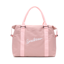 Net red travel bag female hand-held large capacity light luggage bag short-distance backpack travel travel travel waiting for production Fitness Bag