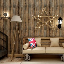 Retro old imitation wood grain wallpaper dormitory ins Mori Coffee Shop Restaurant Hotel background wall wallpaper