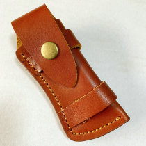 Corner shield folding knife special cowhide knife cover scabbard folding knife shell knife shell knife Swiss army knife handmade leather case
