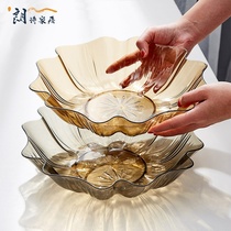 Fruit plate large large large acrylic fruit plate beautiful exquisite high-end simple office commercial coffee table plastic