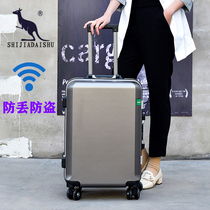 Kangaroo Aluminum Frame Suitcase Firm Durable Pull Rod Case Leather Case 28 Cryptobox 24 suitcase 20 inch Den case 26