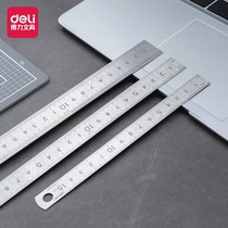 Dali stainless steel ruler 1 meter 15 20 30 50cm thick 1 5 meters 2 meters long steel plate ruler iron ruler