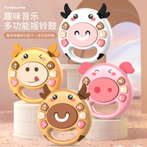 Baby music hand beat drum Children beat drum story Early education puzzle 1 year old 0-3-6 months old baby toy