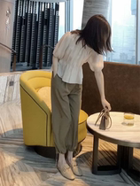 Small summer dress with net red salt fried street fashion leggings two-piece suit women's foreign style age reduction slim