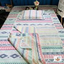 Net red six-layer gauze soft mat crib baby adult double sheets cotton sweat-absorbing breathable machine washable