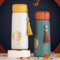 Chinese style thermos cup national trend female student court male filter portable simple literary gifts fashion water Cup