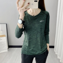 Quick-drying clothes womens summer thin short sleeve V-neck Ice Silk breathable Leisure outdoor running loose mountain sports clothes T-shirt