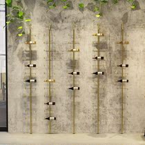 Wine Wall wine rack simple display rack landing industrial wind household wall-mounted wrought iron red wine rack European style