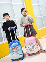 Cartoon cute girl primary school student trolley school bag first to third grade childrens large-capacity trolley suitcase boy