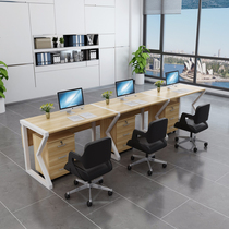 Staff desk working position 2 people 3 people horizontal row single row single row single side by side Double Double room home desktop computer desk