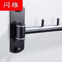 304 stainless steel drying activities free balcony perforated hanger Rod drying clothes hanging movable wall adhesive hook side installation