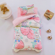 Kindergarten quilt three-piece set cotton quilt cover with core six-piece set pure cotton childrens quilt baby entering the kindergarten nap quilt
