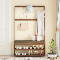Shoe rack coat rack Integrated Household simple landing door can be used to change shoes stool bedroom hanger hanger