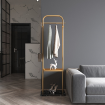 Yin Romance Style Light Lavish Marble Metal Landing Clothes Hat Rack Home Doorway Bedroom Simple Double clothes rack