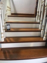 Art pole staircase Beech pedal home environmental protection Health modern simple style texture high quality light luxury minimalist