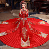 Xiuhe clothing 2020 new bride wedding hexiu clothing women Chinese dress wedding dress winter clothing autumn bridal clothing