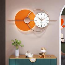 Light luxury wall clock living room decoration clock modern simple fashion hanging table creative home hanging wall clock Net red model