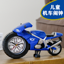 2021 New wake-up artifact small alarm clock locomotive boy bedroom bedside table student clock for children