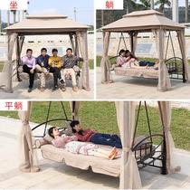 Outdoor Autumn Patio Courtyard Hammock Garden Sloth Double Rocking Chair Outdoor Terrace Home Open-air Balcony Hanging Chair Cradle