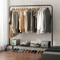 Clothes hanger metal clothes hanger floor bedroom folding indoor single lever style clotheshorse clothes rack Home Easy clothes hanger