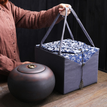 Jianshui purple pottery tea pot oversized white tea Puer wake up tea cans tea packaging empty gift box 2 A 1kg