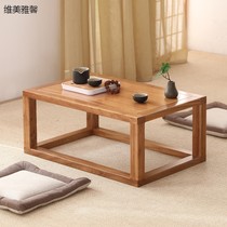 Japanese kang table floating window small table tatami tea table windowsill low table sitting on home kang several balcony tea table