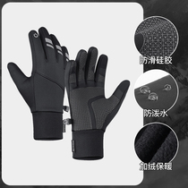 New gloves men's winter driving gloves tide outdoor riding motorcycle riders reflective warm gloves students